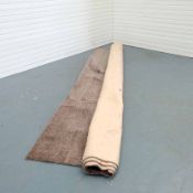 Roll End of Carpet. Brown. Size 4m.