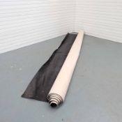 Roll End of Felt Carpet. Black. Size 5m x 4m Approx.