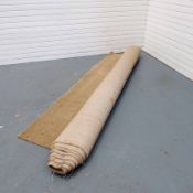 Roll End of Patterned Carpet. Beige. Size 5.6m x 3.05m Approx.