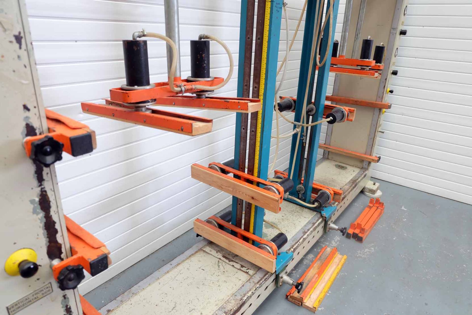 Ramarch Model PN20 Pneumatic Carcase 2 Station Clamp Press. Max Carcase Size Approx 2000 x 1350 x 60 - Image 10 of 13