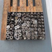 Quantity of Punch & Dies. Various Sizes & Shapes. Die Diameter 55mm.