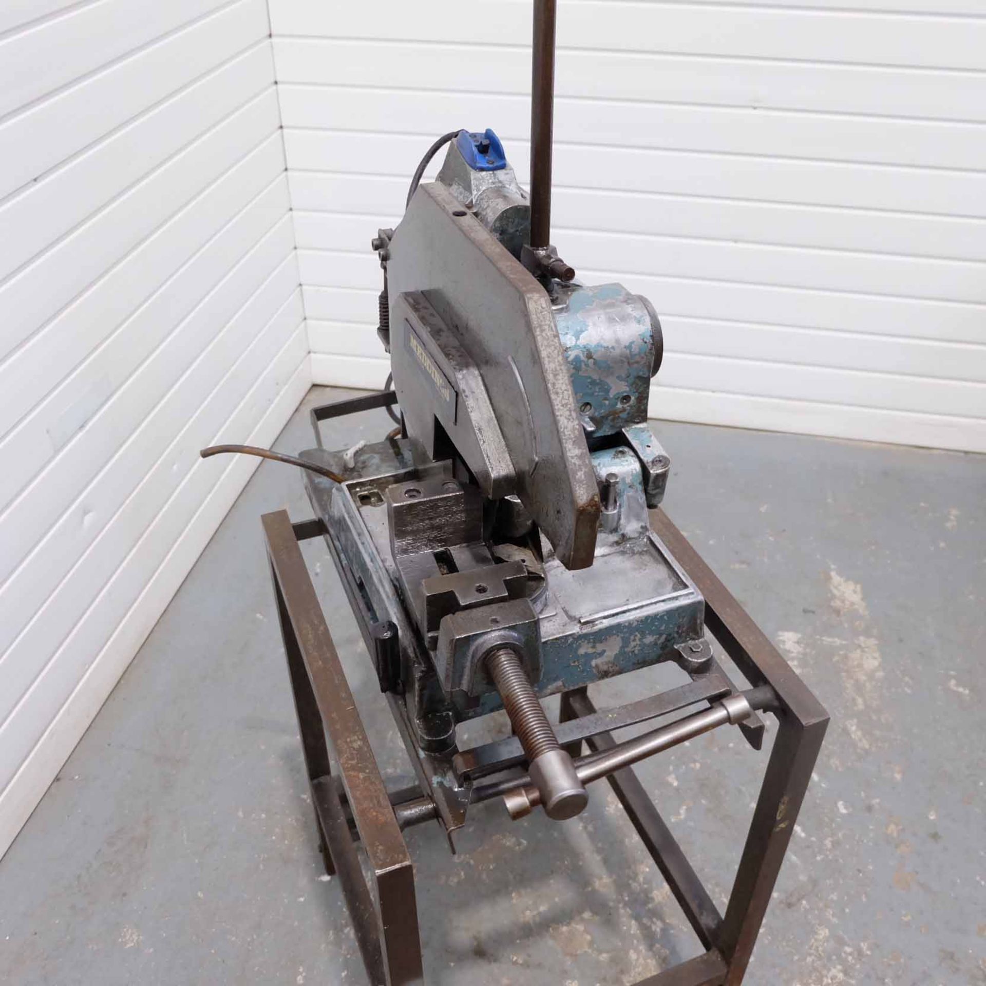 Meddings Cut Off Saw on Stand. - Image 4 of 6