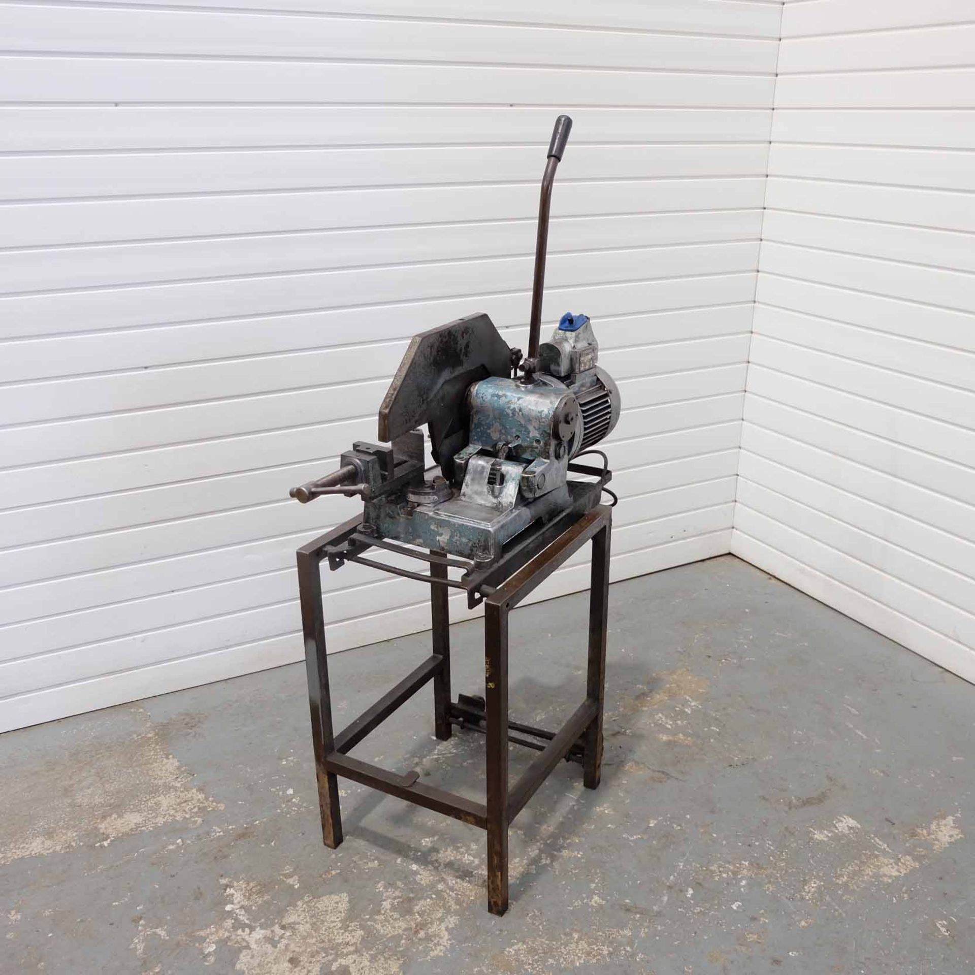 Meddings Cut Off Saw on Stand. - Image 2 of 6