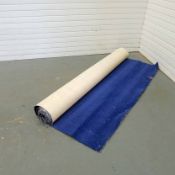 Roll End of Carpet. Blue. Size 5m x 2.2m Approx.