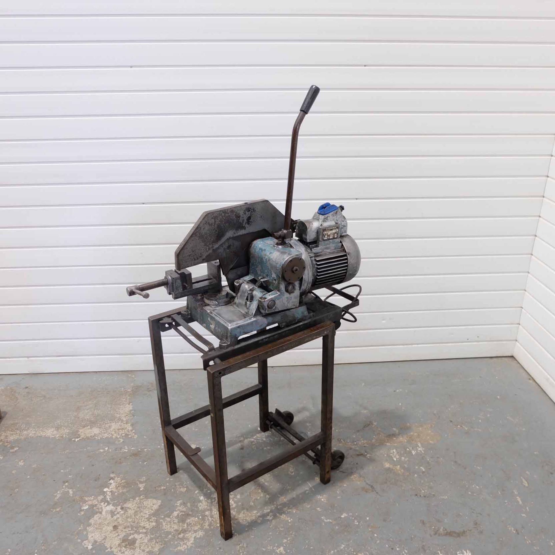 Meddings Cut Off Saw on Stand.