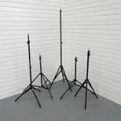 5 x ARRI Light Stands. 1 x ARRI 050KA, Closed Length 670mm. 2 x ARRI 050MKA, Closed Length 760mm. 2