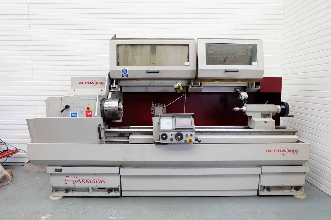 Harrison Alpha 550 Plus Gap bed Centre Lathe With Autocycling. Swing Over Bed 554mm. - Image 1 of 18
