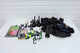 Quantity of Misc Items to Include: Tripod Bag Conatining Sleeping Bags, Cine Saddle, Walkie Talkies,