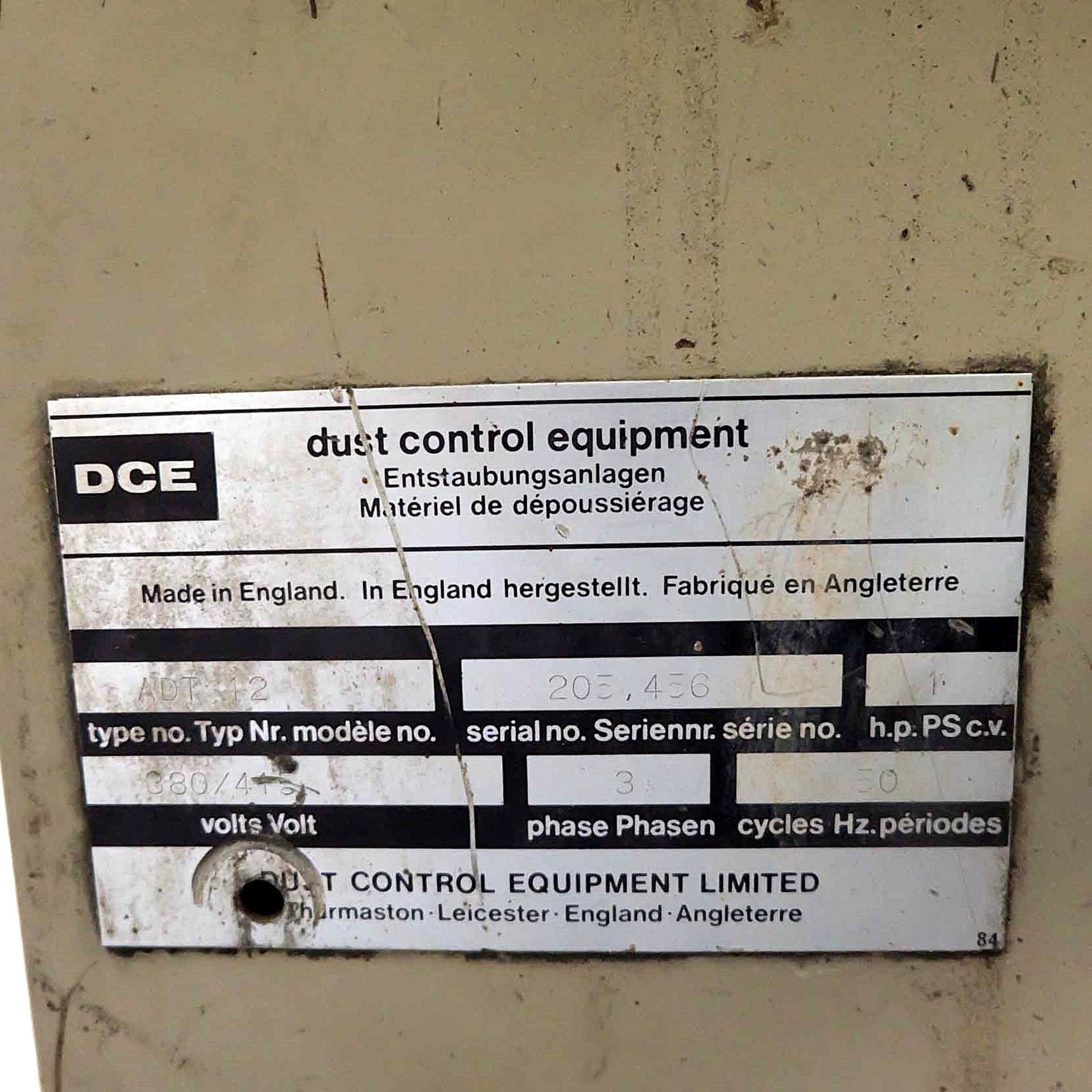 DCE Auto Dryer Dust Extractor for Grinder. 3 Phase. With Control Panel. - Image 5 of 5