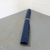 Roll End of Cord Carpet. Blue. 2.6m x 2.7m Approx.