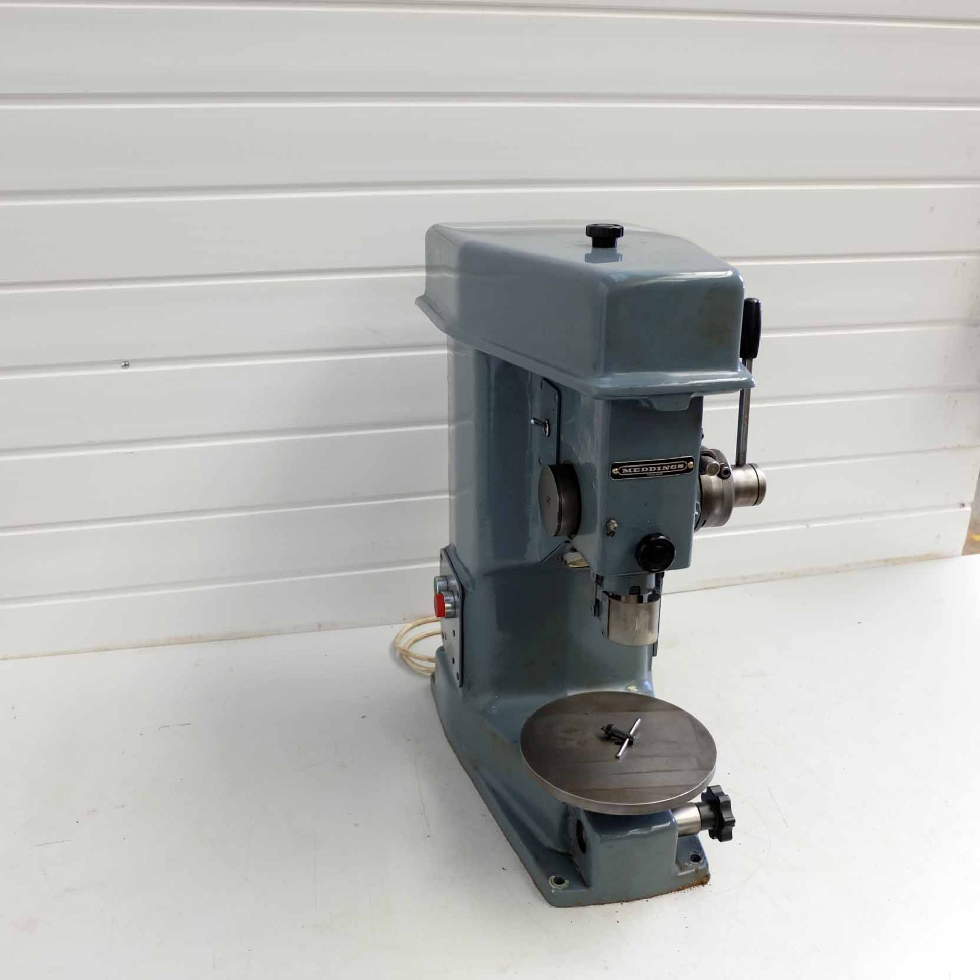 Meddings 13760/M10 High Speed Drill. Spindle Speeds 3000 - 6000rpm. 7" Diameter Adjustable Table. Si - Image 3 of 9