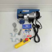 Power Craft PCEH 125/250 550W Electric Cable Hoist. Lifting Capacity 125kg - 250kg. 240V.