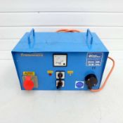 Transwave Convertors. Voltage Input 230V 1PH. Voltage Output 400V 3PH. Max Loading 3.7KW. Min Loadin