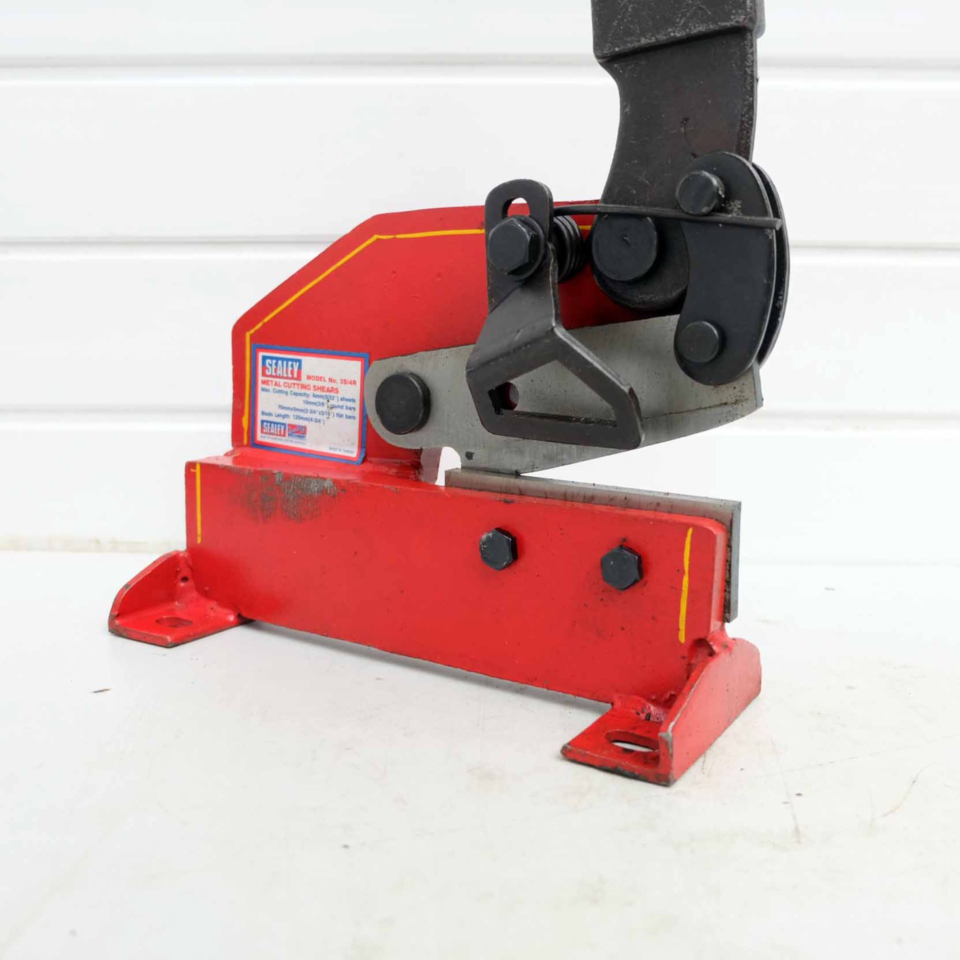 1 x Sealey Model 3S/4R Bench Cropper. 120mm Blade. Capacity: 4mm Sheet, 10mm Round Bar, 70mm x 5mm F - Image 3 of 7
