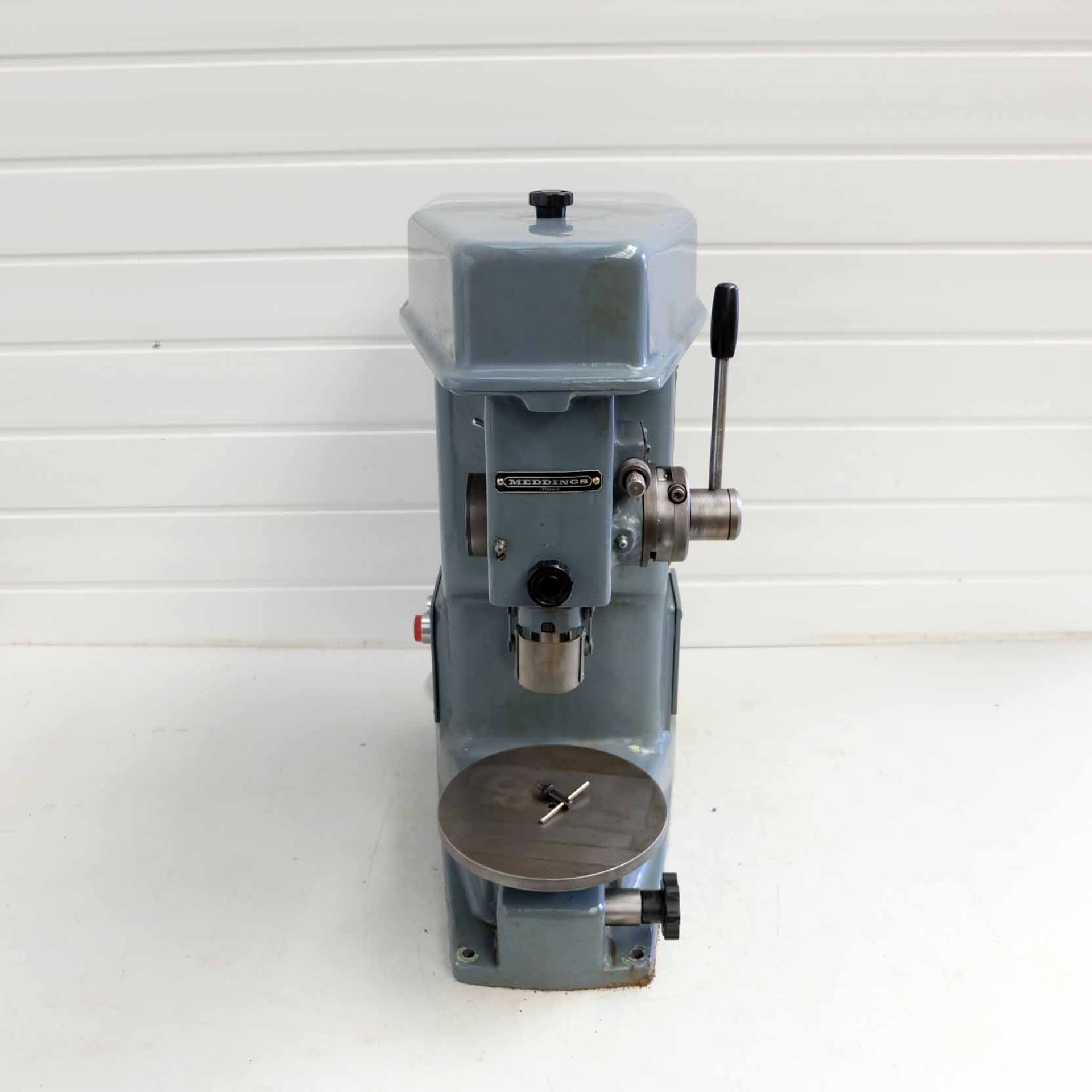 Meddings 13760/M10 High Speed Drill. Spindle Speeds 3000 - 6000rpm. 7" Diameter Adjustable Table. Si - Image 2 of 9