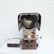 Nikon Model 6C Profile Projector. 280mm Diameter Screen. Table Size 280mm x 150mm With 3 Tee Slots.