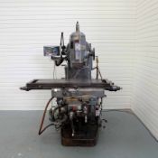 Parkson No 2V Vertical Milling Machine with Swivel Head. Spindle Taper 40 ISO. Spindle Speeds 27 - 1