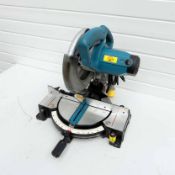 Makita MLS100 Mitre Saw. Tilting 45 Degrees. Double Mitre 45 Degrees. Blade Size 255mm Diameter x 30