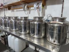 6 x Sansone S/Steel Tanks, 50 Litres.