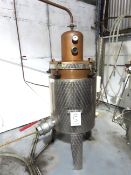 S/Steel 125 Litre Capacity Pot Still with Famatel Control Panel, S/Steel Cooling Column.