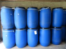 26 x Blue Plastic 220 Litre Storage Drums.
