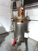 S/Steel 125 Litre Capacity Pot Still with Famatel Control Panel, S/Steel Cooling Column.