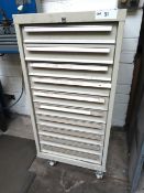 Metal Ten Drawer Tool Cabinet.