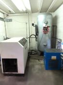 Ingersoll Rand M30 Air Compressor. ATS Dryer, Model: DGO 300. 2005, OKS S/Steel Air Receiver.