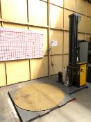 1995, Siat Floor Revolving Pallet Wrapping Machine, Model: AF3CF. Volt: 440.