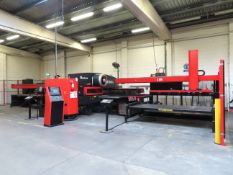 2012, Amada Punch Press Machine. Model: EM2510NT, Capacity: 200KN, Turret Stations: 45, Power: 27