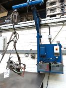 Gantry Hoist with Hanging ACO Spot Welder, PT239A, Steel Table.