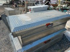 Jobox Aluminum Diamond Plate Pick-up Tool Box, 60