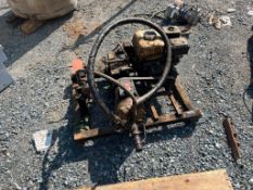 Skid Mount Hydra Cell Oil Pump for Waterproofing, Honda GX160 Gas Engine, Electric Start