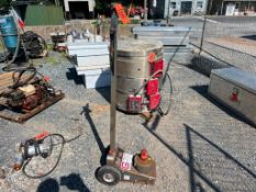 Gray Air Operated Floor Bottle Jack, 50,000 lb. Capacity, Model TSL-50
