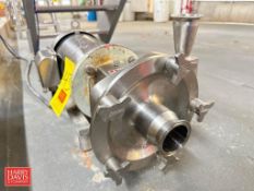 Fristam Centrifugal Pump, Model: FPX732-140 with Sterling S/S Clad 5 HP 3,500 RPM Motor: Mounted on