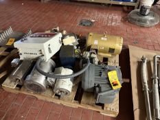 Assorted Motors, Including: Baldor and Weg: up to 10 HP, Valves and Hydrite Chemical Panel