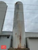 Walker 40,000 Gallon Jacketed S/S Silo, S/N: VSHT-5988R with Horizontal Agitation S/S Air Value