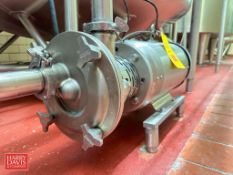 Fristam Centrifugal Liquid Ring Pump, Model: FZX2200 with Baldor S/S Clad 10 HP 1,770 RPM Motor