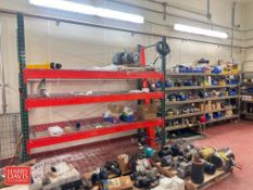 Sections: Pallet Racking: 8' x 8’ x 3', (3) 8’ x 102