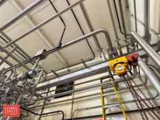 Harrington 1 Ton Trolley Hoist with Jib - Rigging Fee: $100