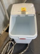 Rubbermaid Ingredient Hopper: Mounted on Casters - Rigging Fee: $25