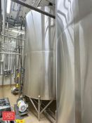 3,000 Gallon S/S Tank with Vertical Agitation, S/S Air Valve and Temperature Gauge