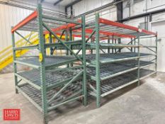 Sections: Incline-Roller Pallet Racking: 8' x 8’ (Subject to Confirmation) - Rigging Fee: $1,000