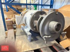 Fristam Centrifugal Liquid Ring Pump, Model: FZX2150 with 7.5 HP 1,770 RPM Motor: Mounted on S/S