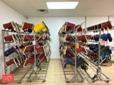 Assorted Rubber Boots with Portable S/S Racks - Rigging Fee: $200