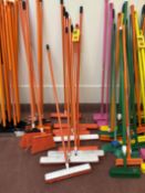 (15) Color Coded Brooms - Rigging Fee: $10