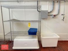 S/S Metro Rack: 5’ x 2’ x 74