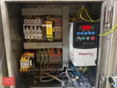 MR Portable S/S Labeler, Model: MR6311 with Touch Screen HMI and Allen-Bradley PowerFlex 4 Variable