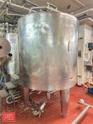 2,000 Liter (528 Gallon) Jacketed S/S Tank with Vertical Agitation and S/S Air Valve