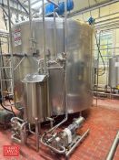 Mueller 2,500 Gallon S/S Vat Pasteurizer, S/N: DI2269-1 with Side/Bottom Sweep Agitation, 40 Gallon